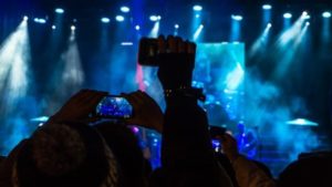 watching a concert